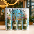 Christlicher Thermobecher „Today I Choose – Faith, Hope, Love, Joy“ – Florales Design mit Vögeln