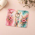 Boho Mauspad mit Traumfänger & Blumen – Pastellfarbenes Mousepad mit Schmetterlingen – Schreibtisch Zubehör für Büro & Homeoffice