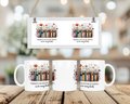 There’s No Such Thing as Too Many Books Tasse – Bücherliebhaber Keramiktasse | Geschenk für Leseratten & Buchliebhaber | Floral Book Lover Mug 11oz